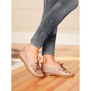 Spring Step Berna Shoes Slip On Leather Taupe Size 39 /8.5-9US Laces